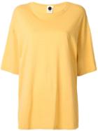 Bassike Short-sleeve Flared T-shirt - Yellow