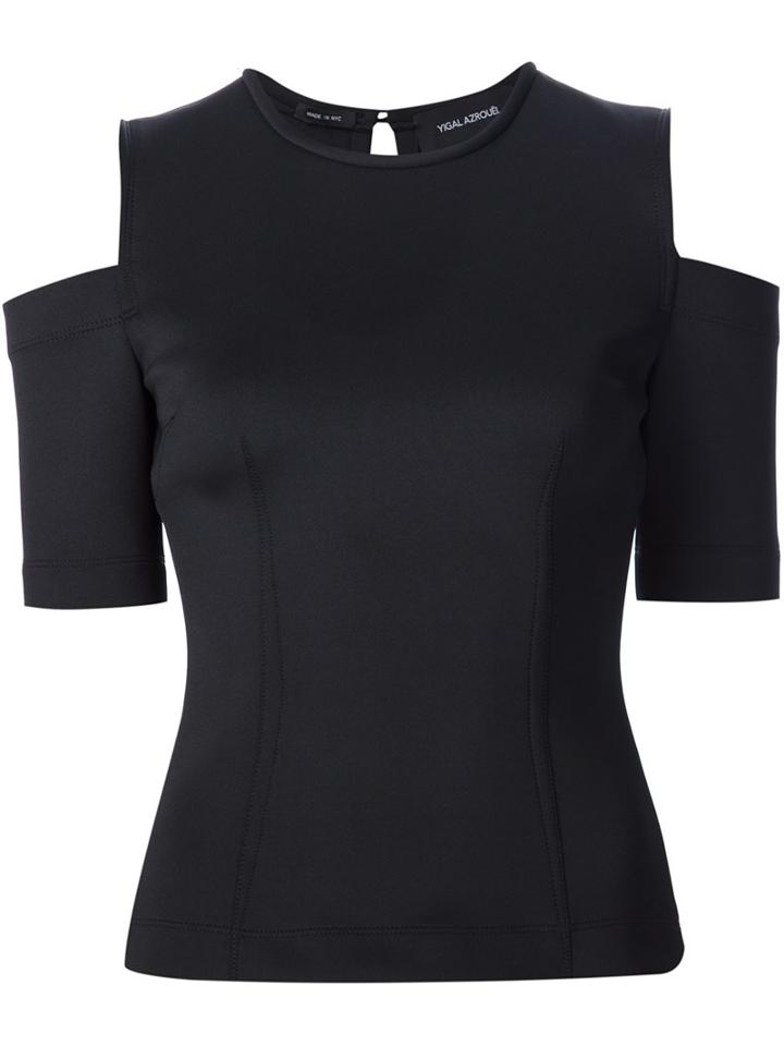 Yigal Azrouel Cold-shoulder Scuba Top