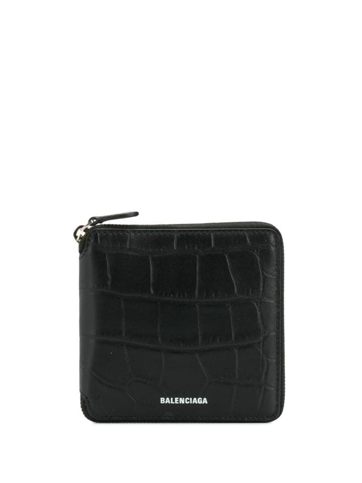 Balenciaga Ville Square Wallet - Black