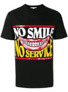 Stella Mccartney No Smile No Service Print T-shirt - Black