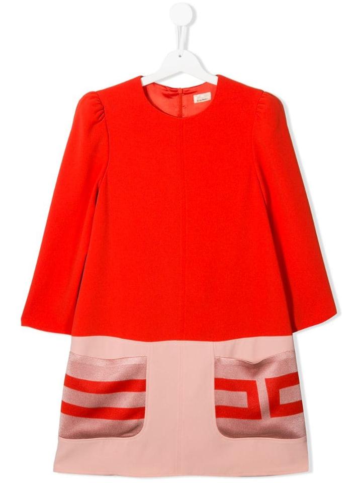 Elisabetta Franchi La Mia Bambina Logo Print Dress - Pink