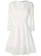 Blumarine Lace Hem Mini Dress - White