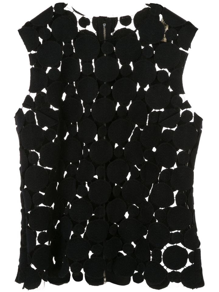 Comme Des Garçons Pre-owned Mesh Top - Black