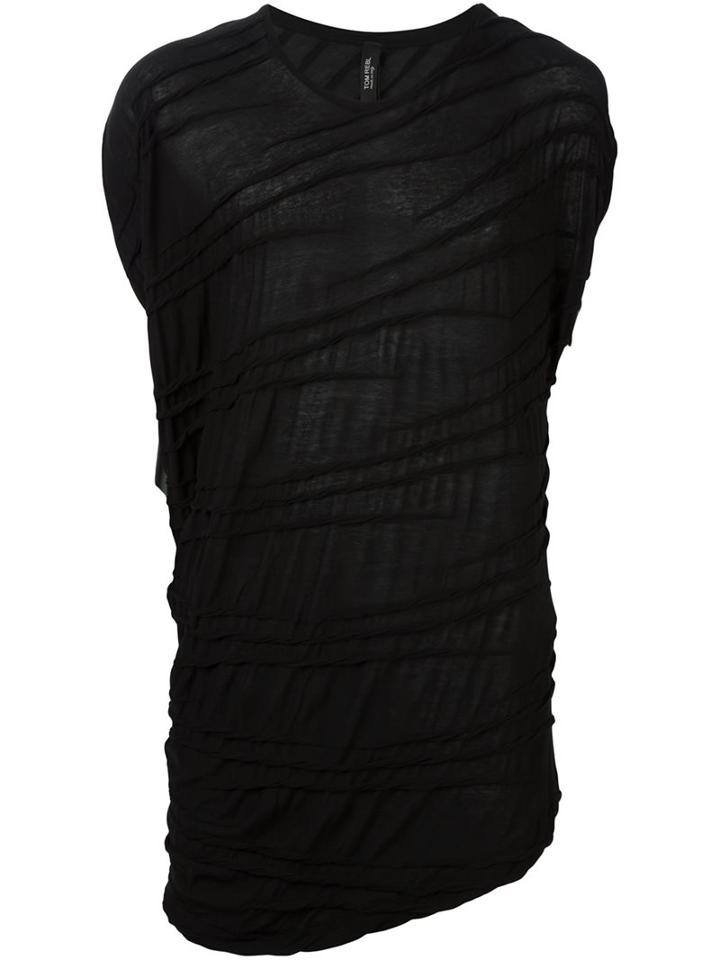 Tom Rebl Sleeveless Draped T-shirt