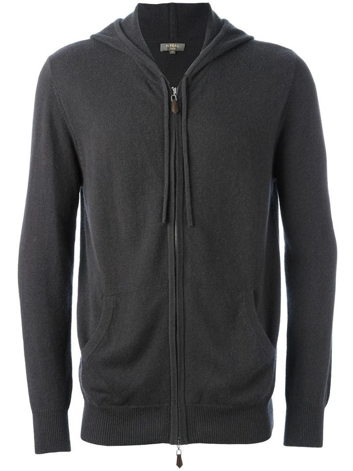 N.peal Zipped Hoodie, Men's, Size: Xl, Grey, Cashmere