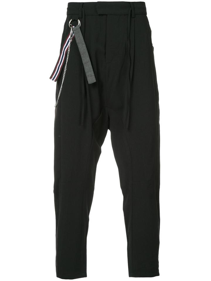 Chapter Drop-crotch Trousers - Black