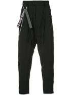 Chapter Drop-crotch Trousers - Black