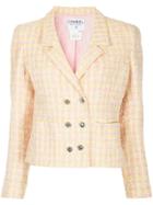 Chanel Vintage Long Sleeved Buttoned Up Jacket - Yellow & Orange