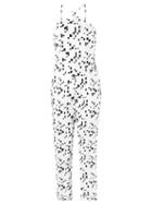 Andrea Marques Jumpsuit, Women's, Size: 40, White, Cotton/spandex/elastane