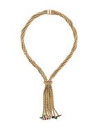 Christian Dior Vintage 1967 Twisted Drop Necklace - Gold