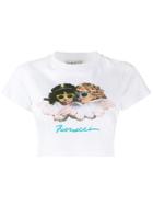 Fiorucci Vintage Angels Cropped T-shirt - White