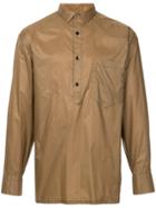 Kolor Pull-over Fitted Shirt - Brown
