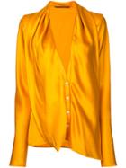 Haider Ackermann Plunge Neck Shirt - Yellow & Orange