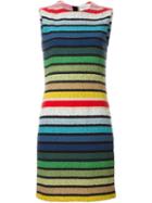 Sonia Rykiel Striped Bouclé Dress, Women's, Size: 36, Cotton/polyester/cupro