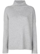 Vince Stand-up Collar Jumper - Grey