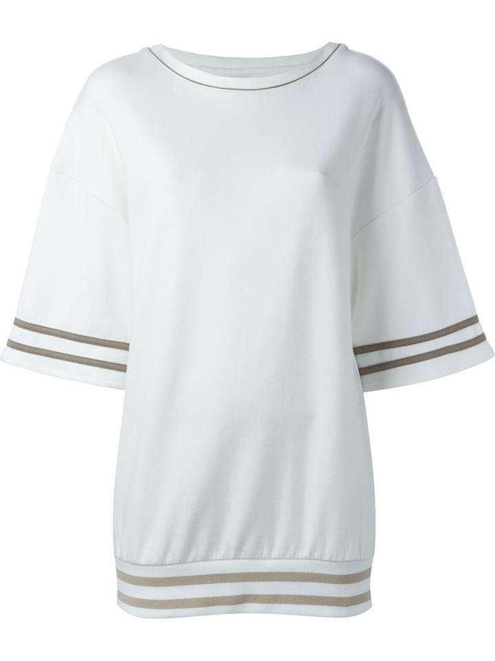 Eleventy Half Sleeve Knit Blouse
