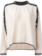 Kenzo Press Stud Embellished Sweatshirt