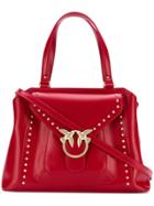 Pinko Studded Tote Bag - Red