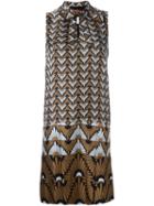 Max Mara Studio Geometric Print Dress