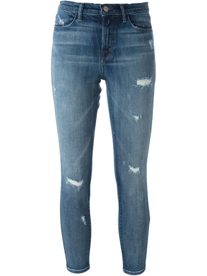J Brand 'oceanside' Skinny Jeans, Women's, Size: 26, Blue, Cotton/polyurethane
