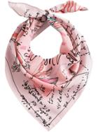 Burberry Postcard Print Scarf - Pink & Purple