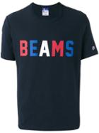 Champion - Champion X Beams Logo T-shirt - Men - Cotton - L, Blue, Cotton