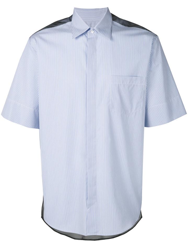 Inês Torcato Contrast Yoke Shirt - Blue