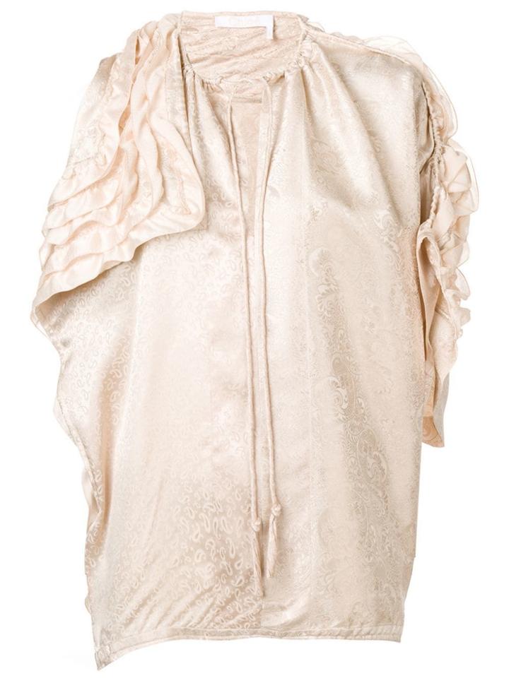 Chloé Ruffle Blouse - Neutrals