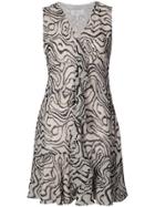 Derek Lam 10 Crosby Sleeveless Cascade Ruffle Dress - Nude & Neutrals
