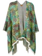 Ermanno Gallamini - Paisley Print Oversized Jacket - Women - Linen/flax/polyamide/viscose - One Size, Green, Linen/flax/polyamide/viscose