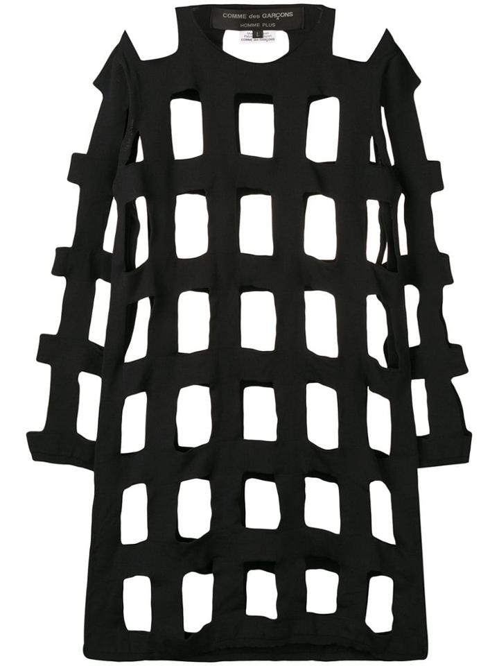 Comme Des Garçons Homme Plus Cut-out Patchwork Jumper - Black