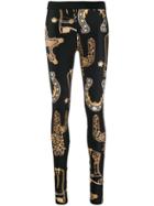 Versace Collection All-over Print Leggings - Black