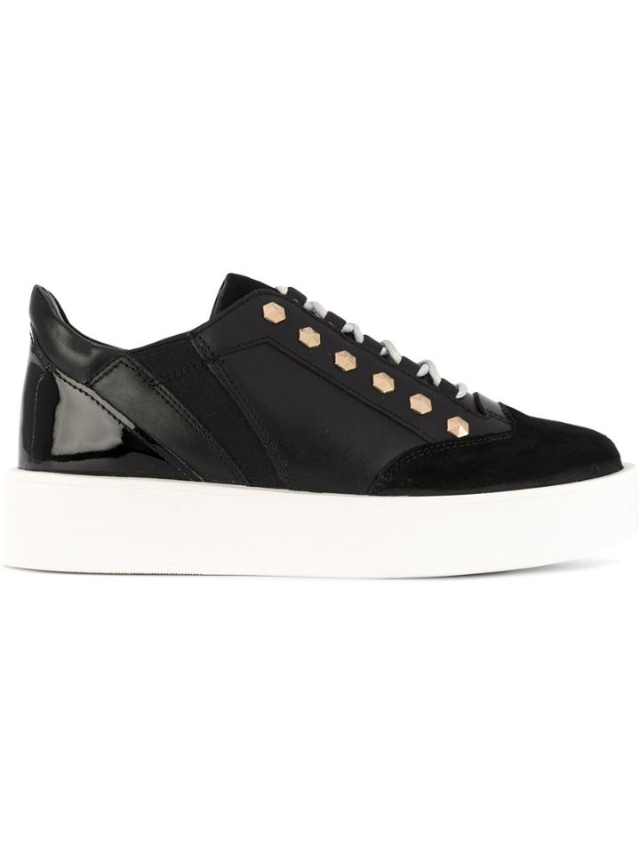 Twin-set Contrast Sneakers - Black