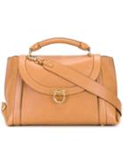 Salvatore Ferragamo Suzanna Tote, Women's, Brown, Calf Leather