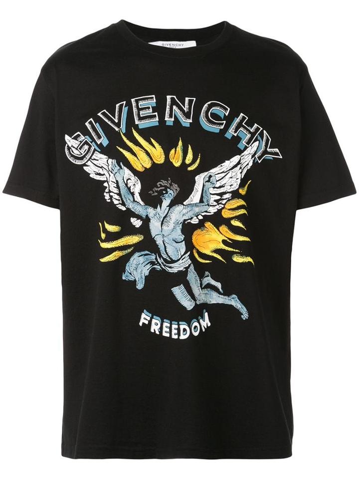 Givenchy Freedom Angel Print T-shirt - Black