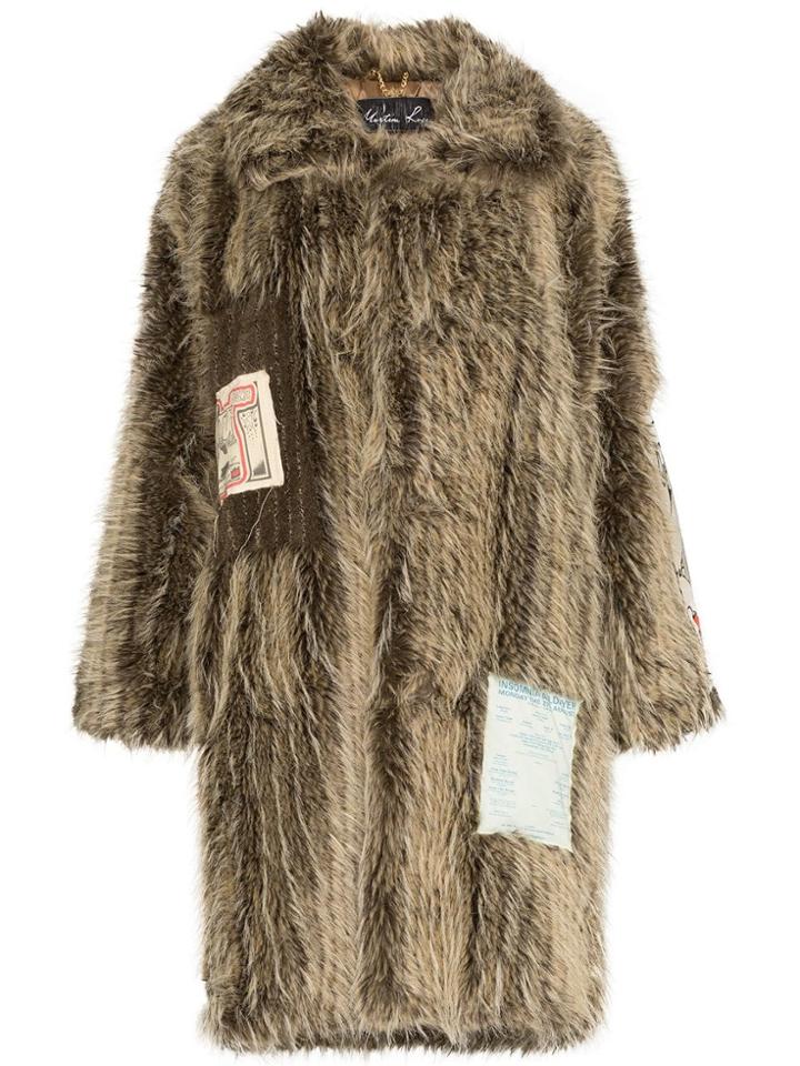 Martine Rose Patchwork Oversized Cotton-blend Coat - Brown