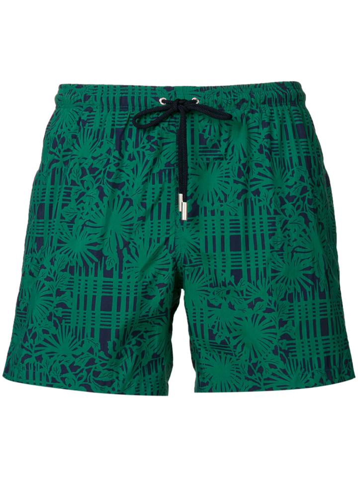 Paolo Pecora Plants Print Swim Shorts - Green