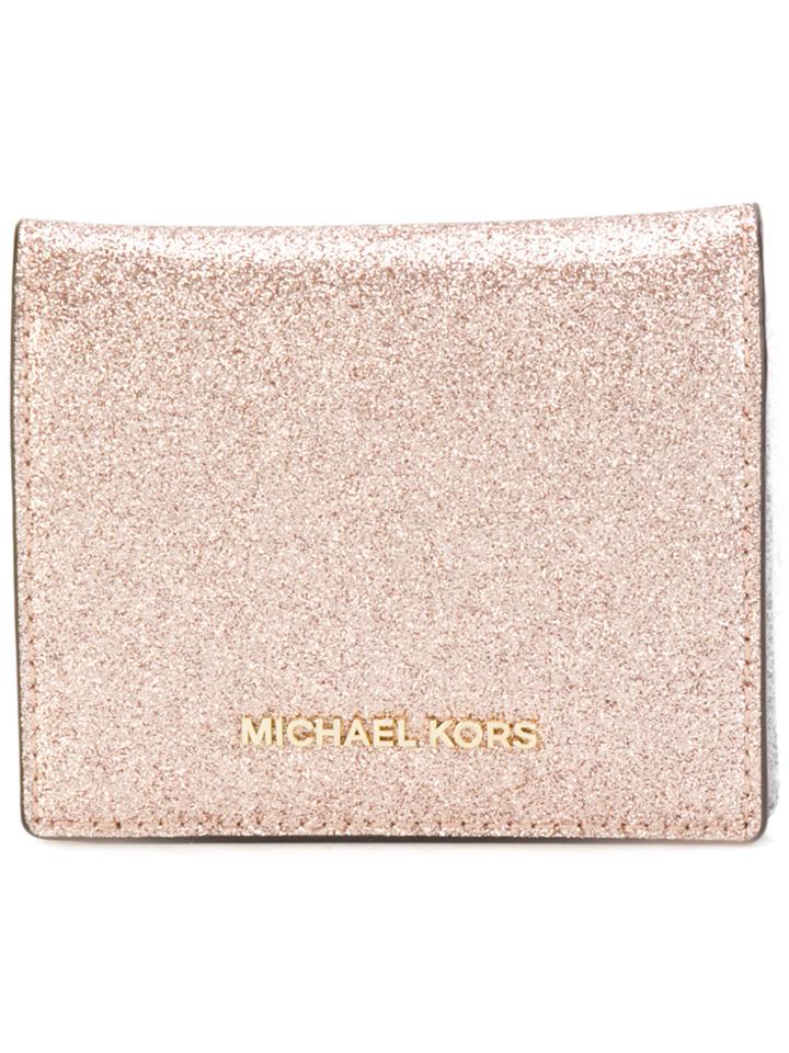 Michael Michael Kors Glitter Effect Cardholder - Pink & Purple