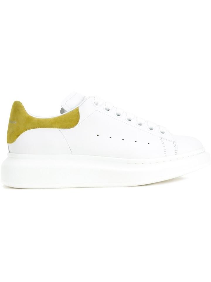 Alexander Mcqueen Extended Sole Sneakers, Women's, Size: 40, White, Calf Leather