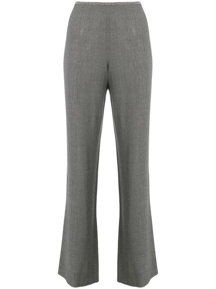 Giorgio Armani Pre-owned 1990's Bootcut Cropped Trousers - Grey