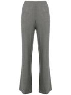 Giorgio Armani Pre-owned 1990's Bootcut Cropped Trousers - Grey