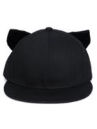 Piers Atkinson Velvet Bow Cap, Women's, Black, Acrylic/polyester/metal (other)