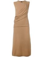 Joseph Drape Detail Dress, Women's, Size: Small, Nude/neutrals, Wool