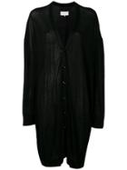 Maison Margiela Oversized Draped Cardigan - Black