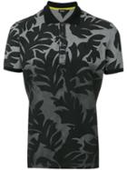 Diesel Leaf Print Polo Shirt, Men's, Size: Small, Black, Cotton