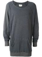 Kangaroo Pocket Sweatshirt - Men - Cotton - 2, Grey, Cotton, Greg Lauren