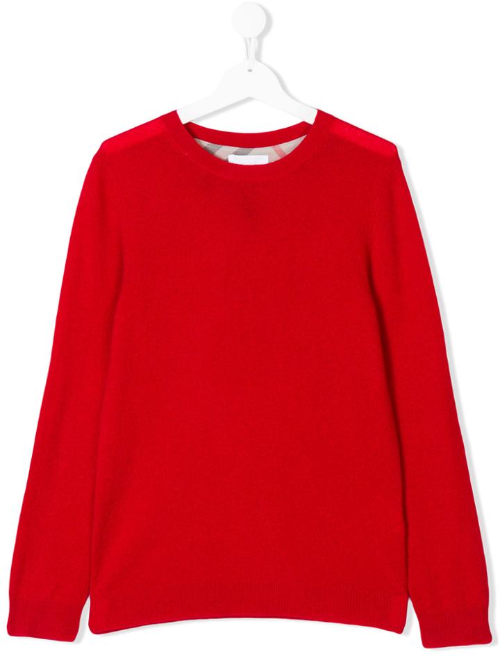 Burberry Kids Knight Logo Jumper - Red
