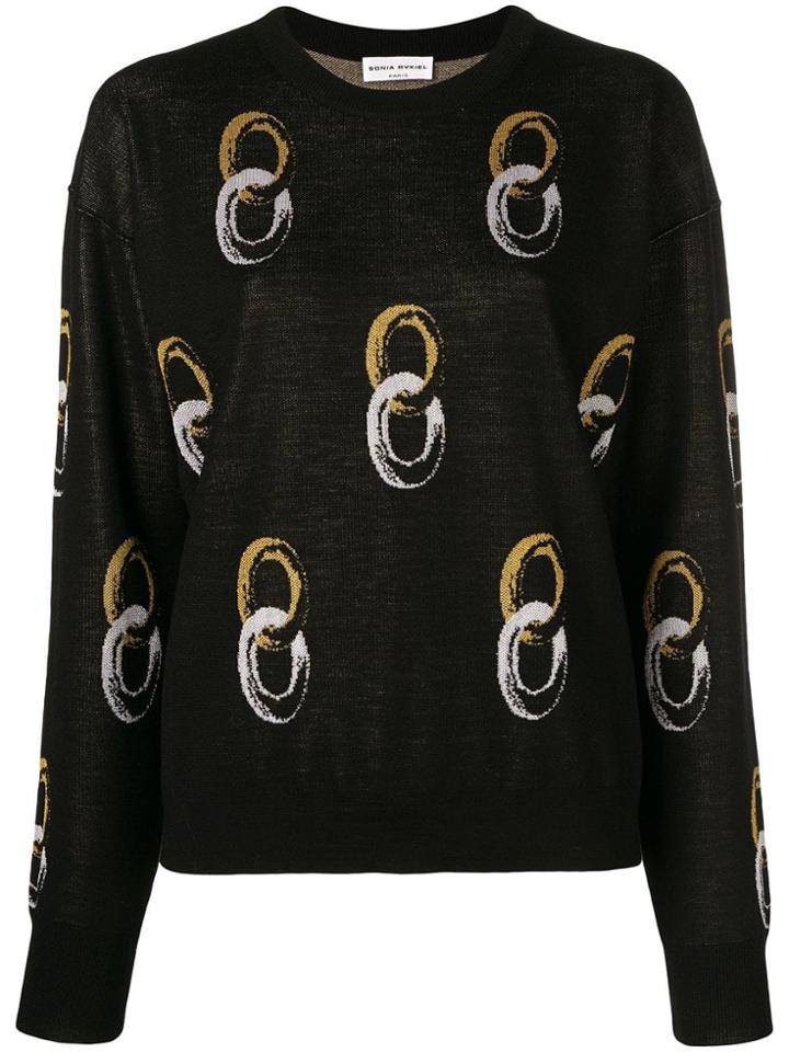 Sonia Rykiel Hoop Print Jumper - Black