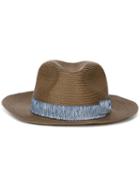Eleventy Panama Hat, Men's, Size: 60, Brown, Paper/cotton