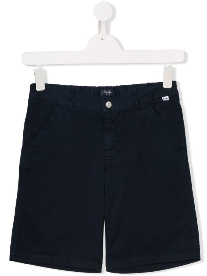 Il Gufo Slim-fit Chino Shorts - Blue